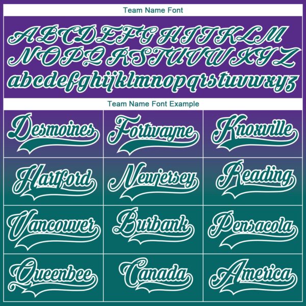 Custom Purple Teal-White Fade Fashion Hockey Lace Neck Jersey