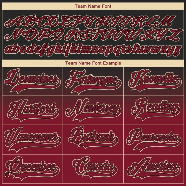 Custom Black Crimson-Cream Fade Fashion Hockey Lace Neck Jersey