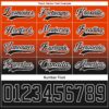 Custom Orange Black-White Fade Fashion Hockey Lace Neck Jersey
