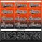 Custom Orange Black-White Fade Fashion Hockey Lace Neck Jersey