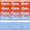 Custom Orange Light Blue-White Fade Fashion Hockey Lace Neck Jersey