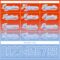 Custom Orange Light Blue-White Fade Fashion Hockey Lace Neck Jersey