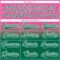 Custom Pink Kelly Green-White Fade Fashion Hockey Lace Neck Jersey