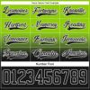 Custom Neon Green Black-White Fade Fashion Hockey Lace Neck Jersey