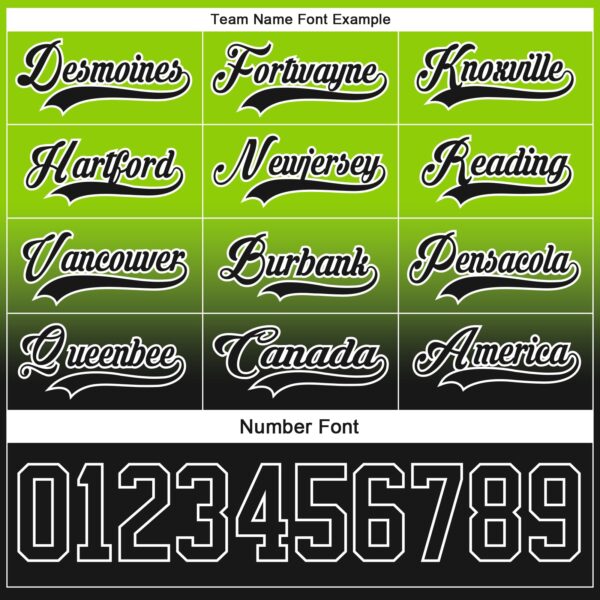 Custom Neon Green Black-White Fade Fashion Hockey Lace Neck Jersey