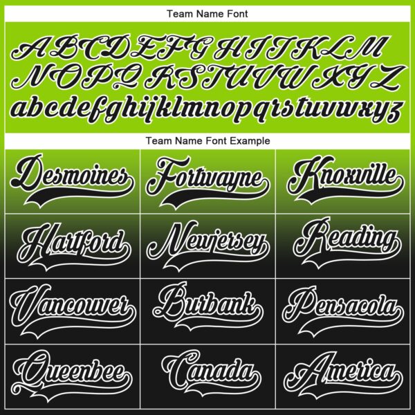 Custom Neon Green Black-White Fade Fashion Hockey Lace Neck Jersey