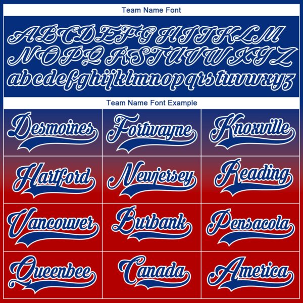 Custom Royal Red-White Fade Fashion Hockey Lace Neck Jersey