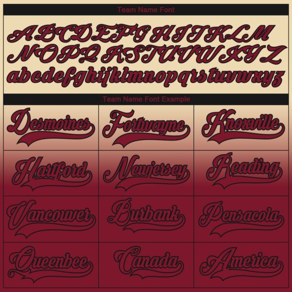 Custom Cream Crimson-Black Fade Fashion Hockey Lace Neck Jersey