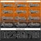Custom Texas Orange Black-White Fade Fashion Hockey Lace Neck Jersey