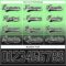 Custom Pea Green Black-White Fade Fashion Hockey Lace Neck Jersey