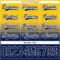 Custom Yellow Navy-White Fade Fashion Hockey Lace Neck Jersey