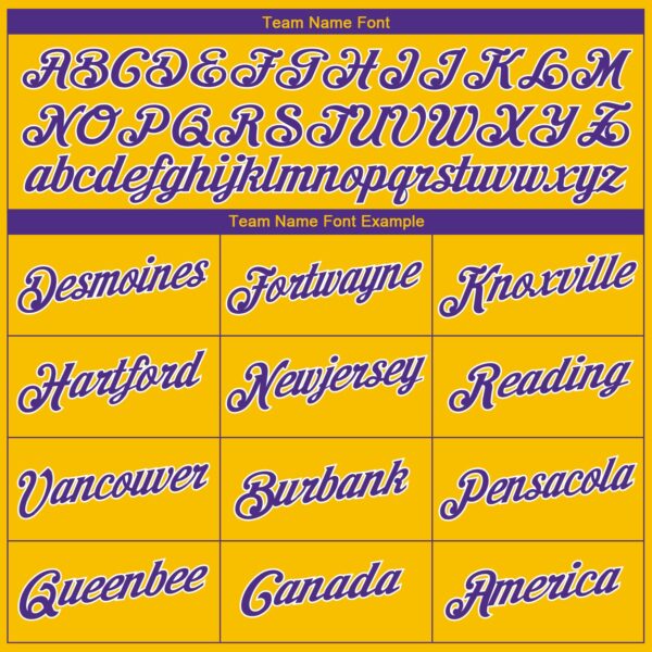 Custom Gold Purple-White Authentic Throwback Basketball Jersey