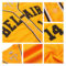Custom Gold Gold-Purple Authentic Baseball Jersey