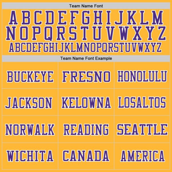 Custom Gold Purple-White Mesh Authentic Throwback Football Jersey