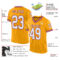 Custom Gold White-Maroon Mesh Authentic Throwback Football Jersey