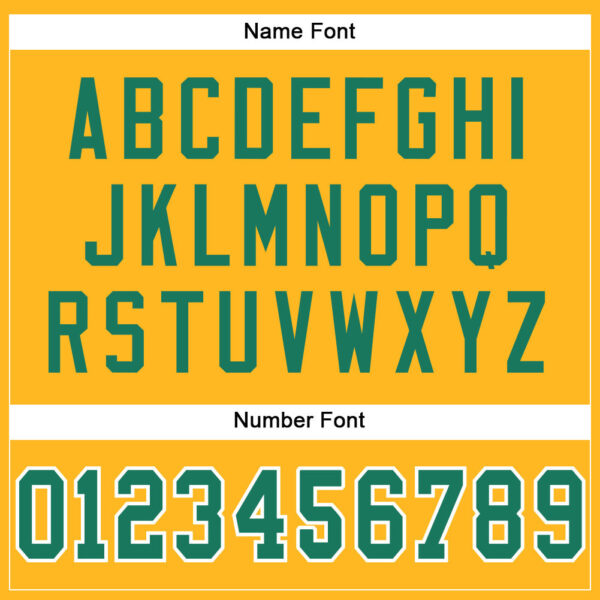 Custom Gold Kelly Green-White Mesh Authentic Football Jersey