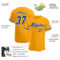 Custom Gold Royal-White Authentic Baseball Jersey