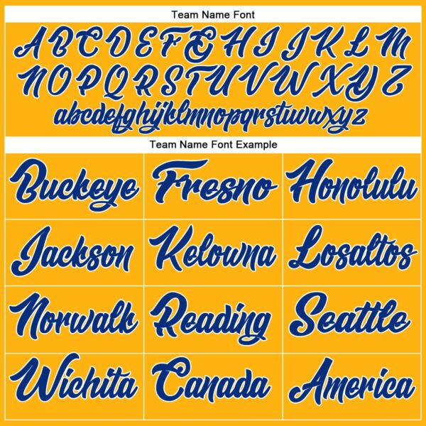 Custom Gold Royal-White Authentic Baseball Jersey