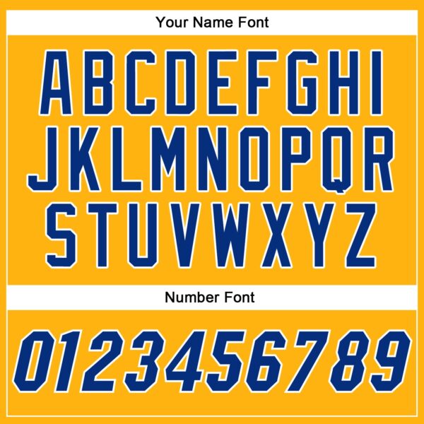 Custom Gold Royal-White Authentic Baseball Jersey