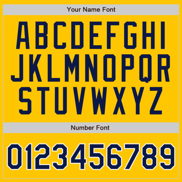 Custom Yellow Navy Pinstripe Navy-White Authentic Baseball Jersey