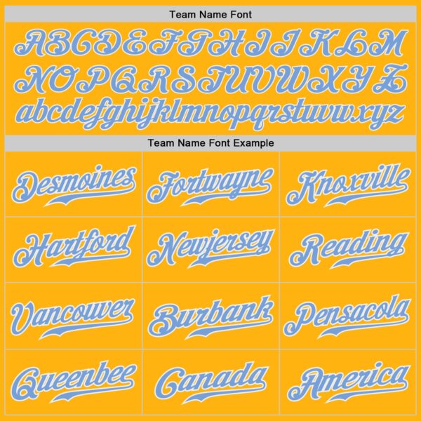 Custom Gold Light Blue-White Authentic Baseball Jersey