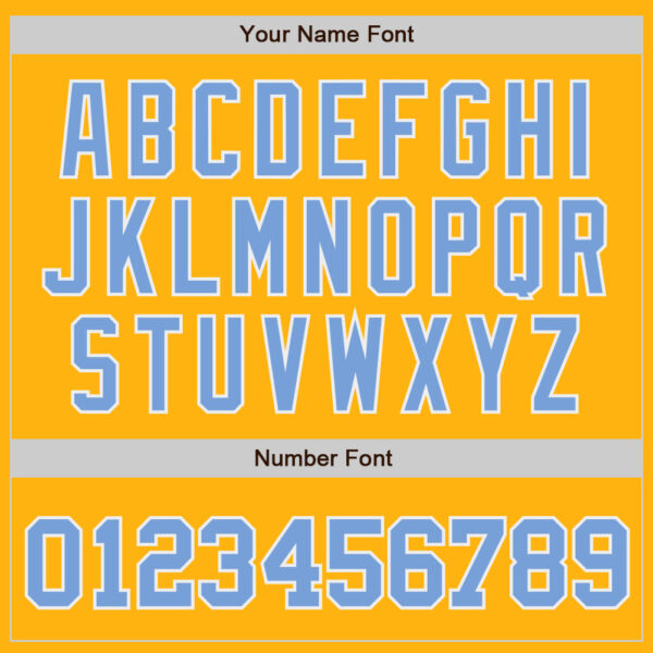 Custom Gold Light Blue-White Authentic Baseball Jersey