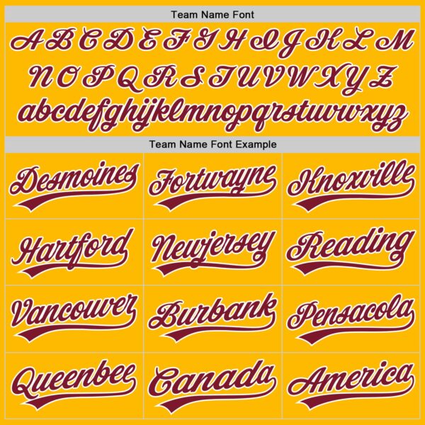 Custom Gold Crimson-White Authentic Baseball Jersey