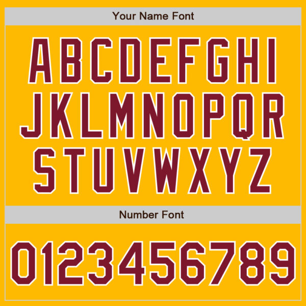 Custom Gold Crimson-White Authentic Baseball Jersey