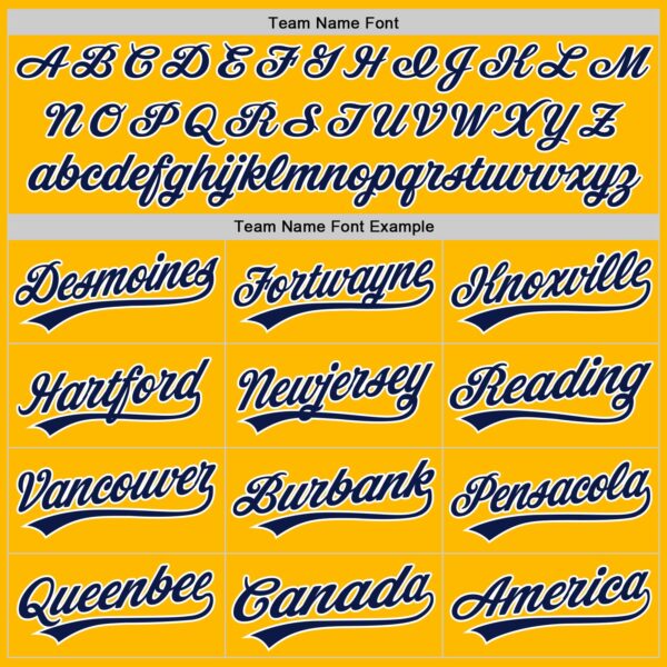 Custom Gold Navy Pinstripe Navy-White Authentic Baseball Jersey