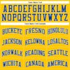Custom Gold White Pinstripe Royal Authentic Basketball Jersey