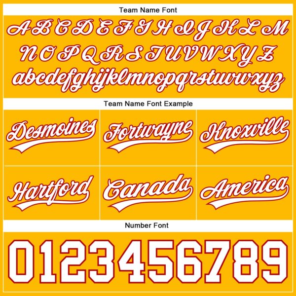 Custom Gold White-Red Authentic Basketball Shorts