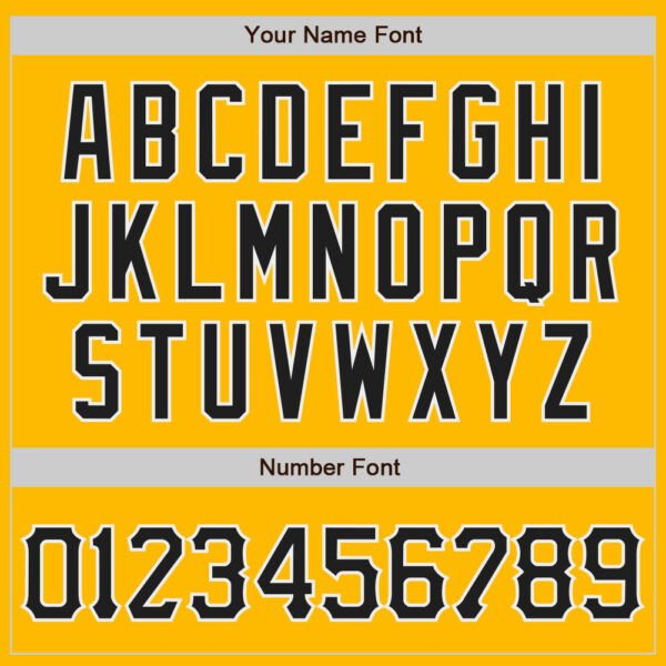 Custom Gold Black-White Authentic Baseball Jersey