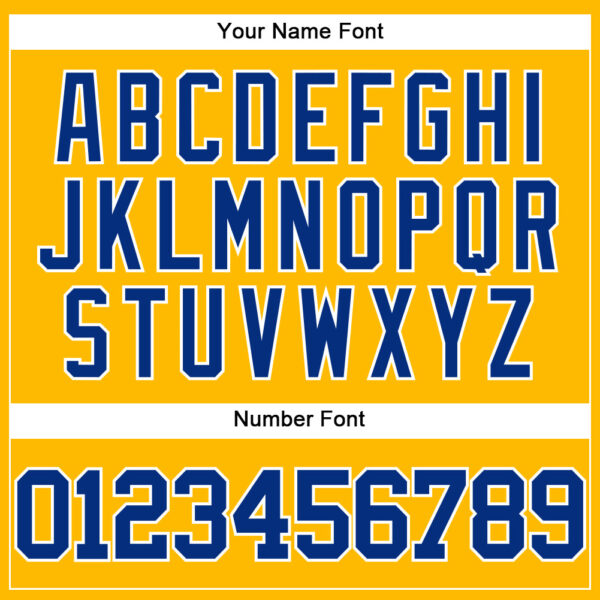 Custom Gold Royal-White Authentic Baseball Jersey