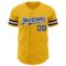 Custom Gold Navy-White Authentic Baseball Jersey