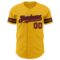 Custom Gold Crimson-Black Authentic Baseball Jersey