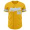 Custom Gold Light Blue-White Authentic Baseball Jersey
