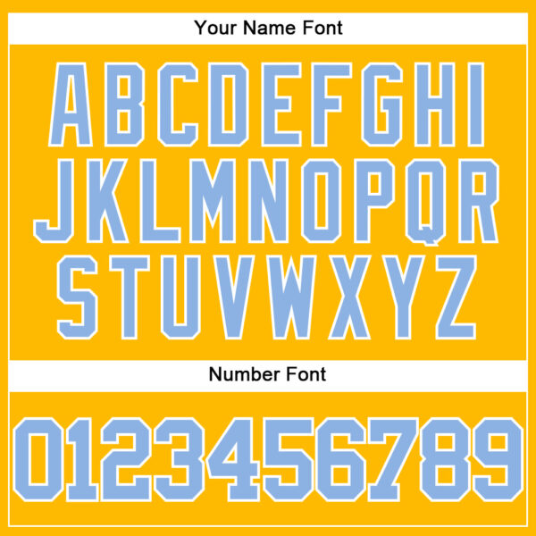 Custom Gold Light Blue-White Authentic Baseball Jersey