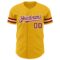 Custom Gold Crimson-White Authentic Baseball Jersey