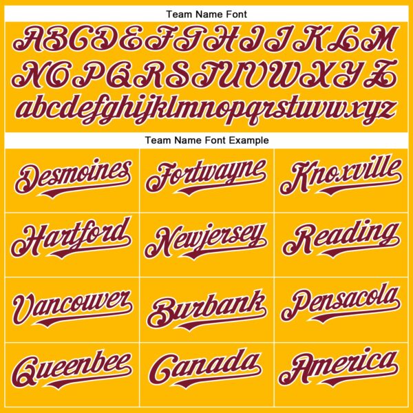 Custom Gold Crimson-White Authentic Baseball Jersey