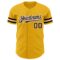 Custom Gold Brown-White Authentic Baseball Jersey