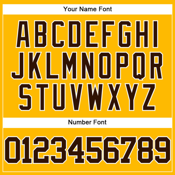 Custom Gold Brown-White Authentic Baseball Jersey