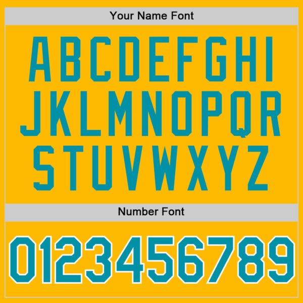 Custom Gold Teal-White Authentic Throwback Baseball Jersey