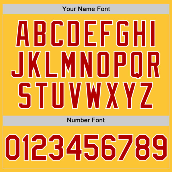 Custom Gold Red-White Mesh Authentic Throwback Baseball Jersey