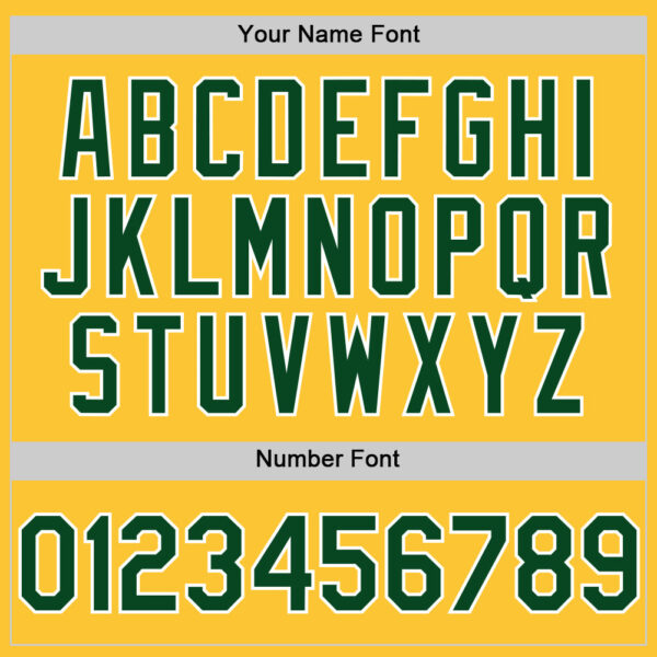 Custom Gold Green-White Mesh Authentic Throwback Baseball Jersey