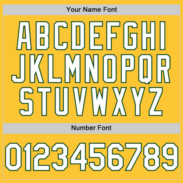 Custom Gold White-Green Mesh Authentic Throwback Baseball Jersey