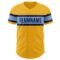 Custom Gold Navy-Light Blue Authentic Baseball Jersey