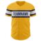 Custom Gold Navy-White Authentic Baseball Jersey