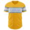 Custom Gold Light Blue-White Authentic Baseball Jersey