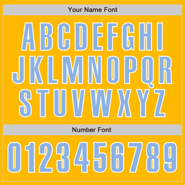 Custom Gold Light Blue-White Authentic Baseball Jersey