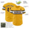 Custom Gold Brown-White Authentic Baseball Jersey